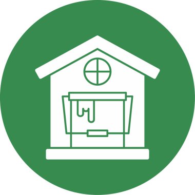 Ev. Web simgesi basit illüstrasyon