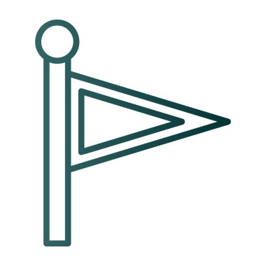 Bayrak simgesinin vektör illüstrasyonu 