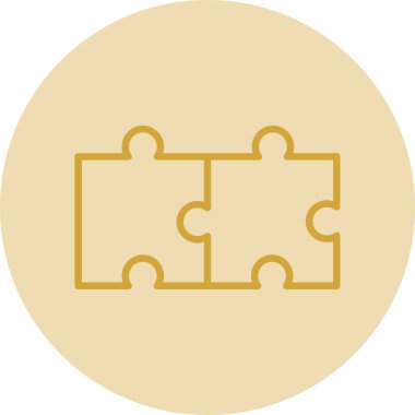 yapboz parçaları, ağ basit illüstrasyon