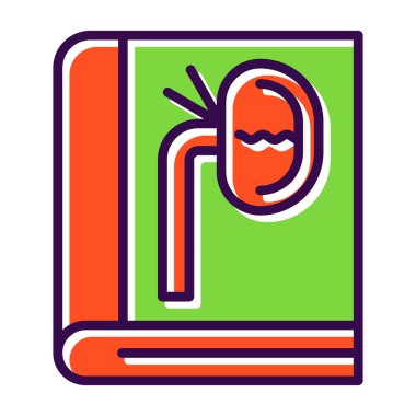 Kitap simgesinin vektör illüstrasyonu 