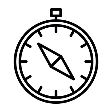 vector illustration of Compass modern icon            