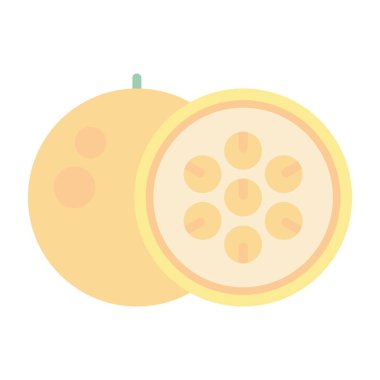 Çizgi film Passionfruit 'in vektör çizimi