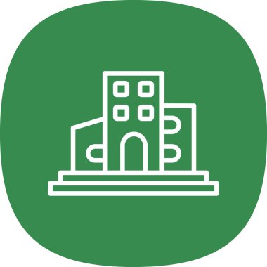 modern yapı web simgesi, vektör illüstrasyonu