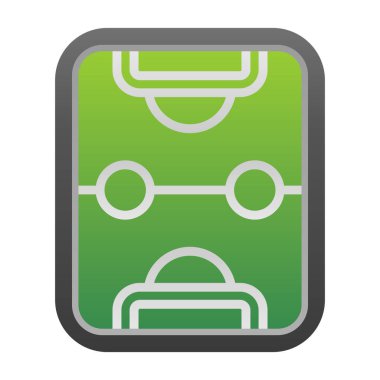 Hokey alanı simgesi, vektör çizimi beyaz üzerine izole edilmiş 