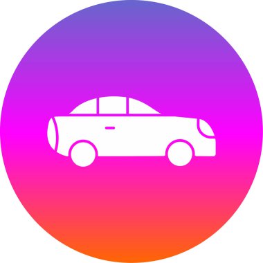 araba simgesi, vektör illüstrasyonu 