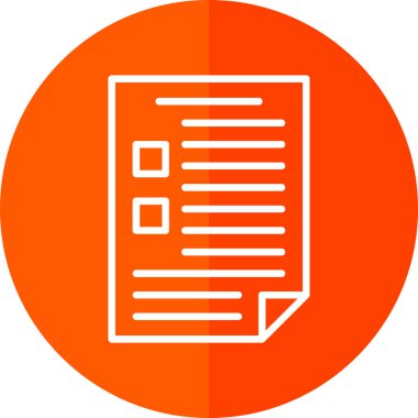 belge simgesi, vektör illüstrasyonu basit tasarım