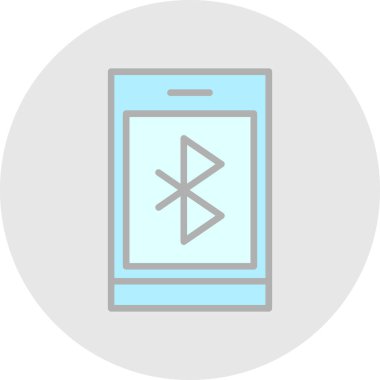 Bluetooth Web simgesi basit illüstrasyon 
