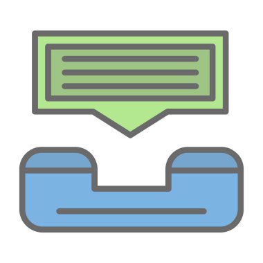 Yardım hattı web simgesi, vektör illüstrasyonu