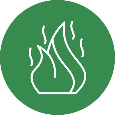Yangın. Web simgesi basit illüstrasyon 