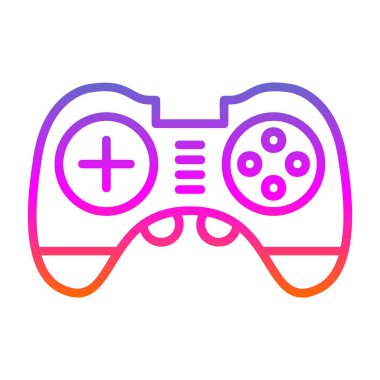 Oyun denetleyici web düz simgesi basit illüstrasyon 