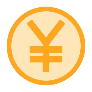 Yen sikke vektör simgesi