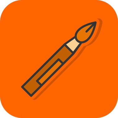 fırça ağ ikonu vektör illüstrasyonu