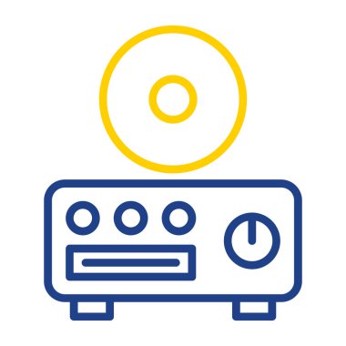 CD çalar simge vektör çizim