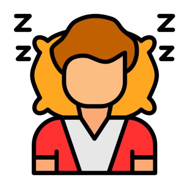 kadın avatar, kadın, simge, dış hat vektörü