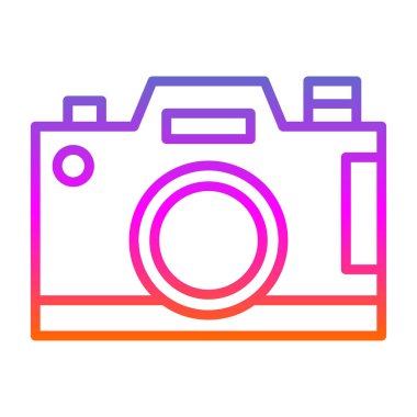 Kamera. Web simgesi basit illüstrasyon