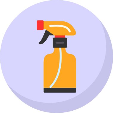 sprey şişe kutsal kişilerin resmi, vektör çizim