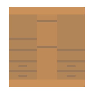 kutu paket simgesi beyaz arkaplanda izole edildi. paket vektör çizimi. paket teslimat servisi