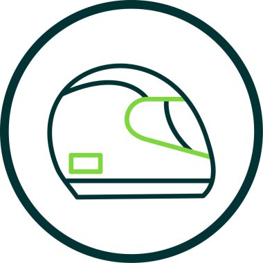 Kask simge yarış, illüstrasyon vektör 