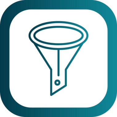 modada izole edilmiş arkaplanda huni simgesi 