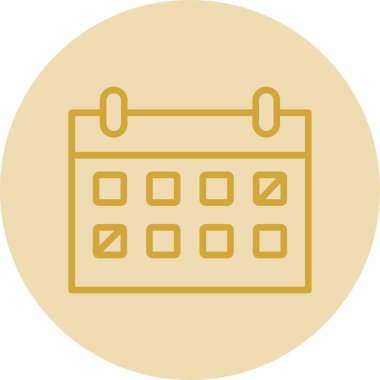 Takvim simgesi vektör illüstrasyonu