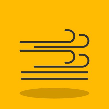 Rüzgar simgesinin vektör illüstrasyonu