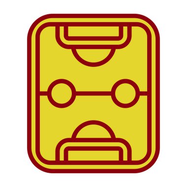 Hokey alanı modern simge, vektör illüstrasyonu 