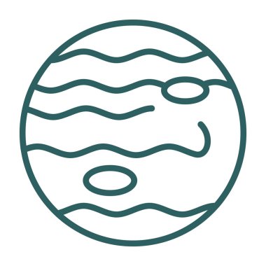 Okyanus dalga çizgisi simgesi, deniz okyanusu ve deniz dalgası işareti, doğrusal vektör grafikleri, beyaz arkaplanda renkli doğrusal desen, 10 birim