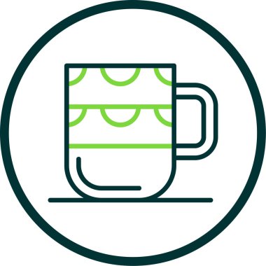 Bardak web simgesi basit illüstrasyon 