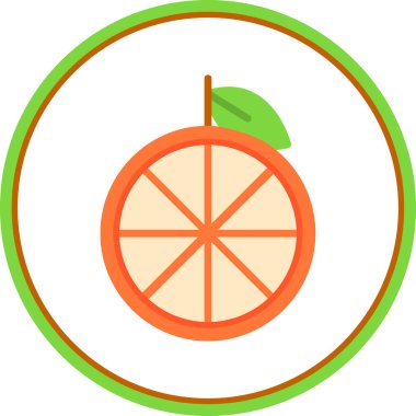 Mandarin icon vector illustration