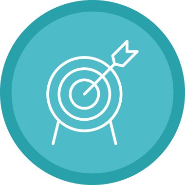 Basit düz hedef vektör çizimi