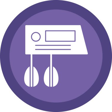 Karıştırıcı. Web simgesi basit illüstrasyon                