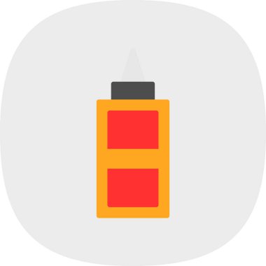 Düzeltme sıvısı. Web simgesi basit illüstrasyon