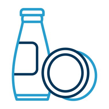 şişe simgesi vektör illüstrasyonu