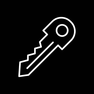 Anahtar. Web simgesi basit illüstrasyon