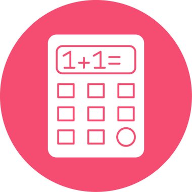 Basit Hesaplayıcı Simgesi, vektör illüstrasyonu