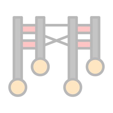 Yapılandırma düz simgesi, vektör illüstrasyonu 