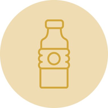 Su şişesi ikonu. özet çizimi 