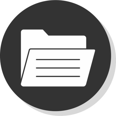 Dosya. Web simgesi basit illüstrasyon 