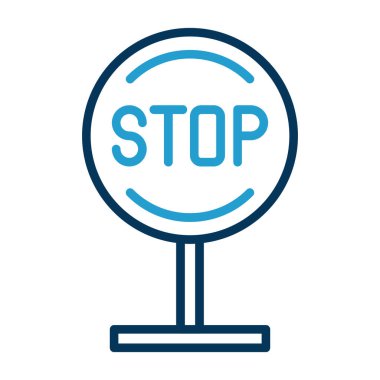 Kes şunu. Web simgesi basit illüstrasyon 