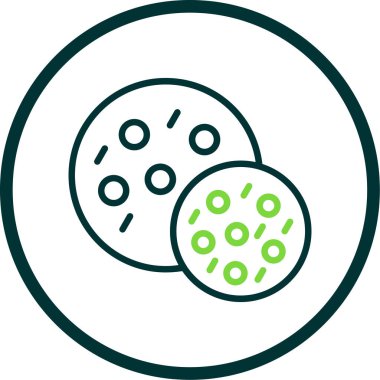 Vektör illüstrasyonu, Çerez simgesi element arkaplanı            