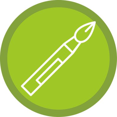 fırça ağ ikonu vektör illüstrasyonu