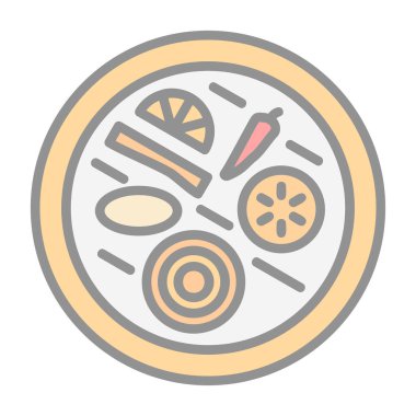 Suşi. Web simgesi vektör illüstrasyonu