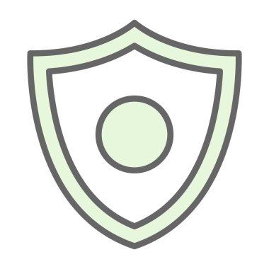 kalkan simgesi web basit illüstrasyon