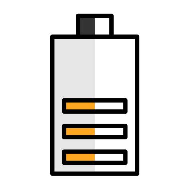 Pil simgesinin vektör illüstrasyonu