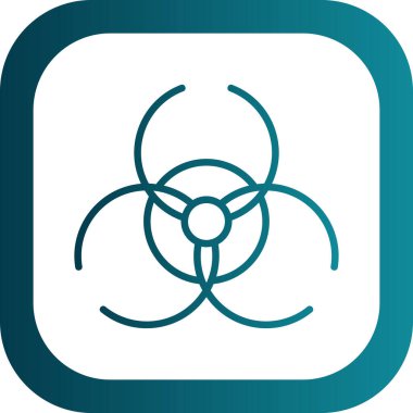 Soyut bir grupta çiçek simgesi izole edildi