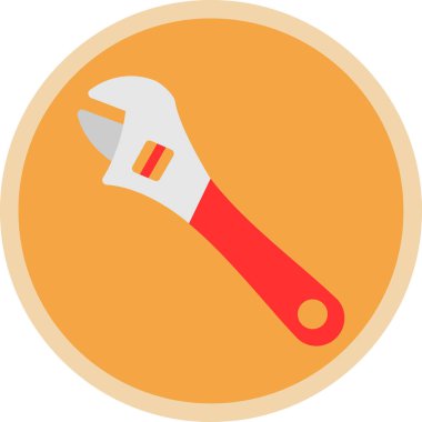 İngiliz anahtarı simgesi vektör çizimi tasarımı