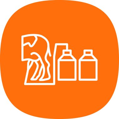 Temizleme simgesinin vektör illüstrasyonu