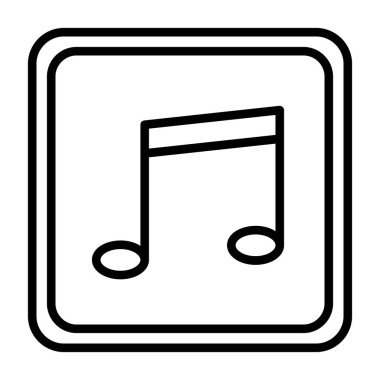 müzik çalar ikon vektör illüstrasyonu