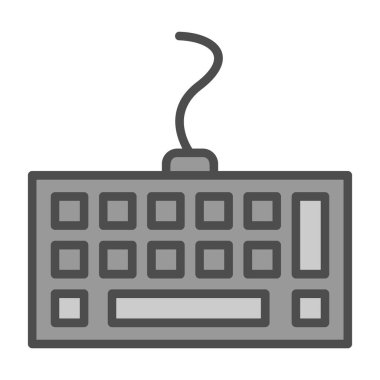 Bilgisayar klavyesi. Web basit tasarımı