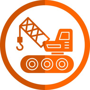 Yapı vinci simgesi web basit illüstrasyon